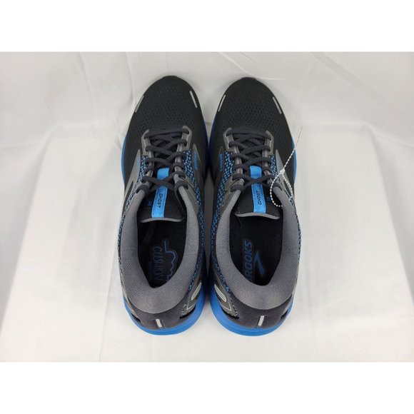 Brooks Ghost 14 Running Shoes Sneakers Mens Size 13 Black Blue Gray 1103691D056 - Picture 4 of 9